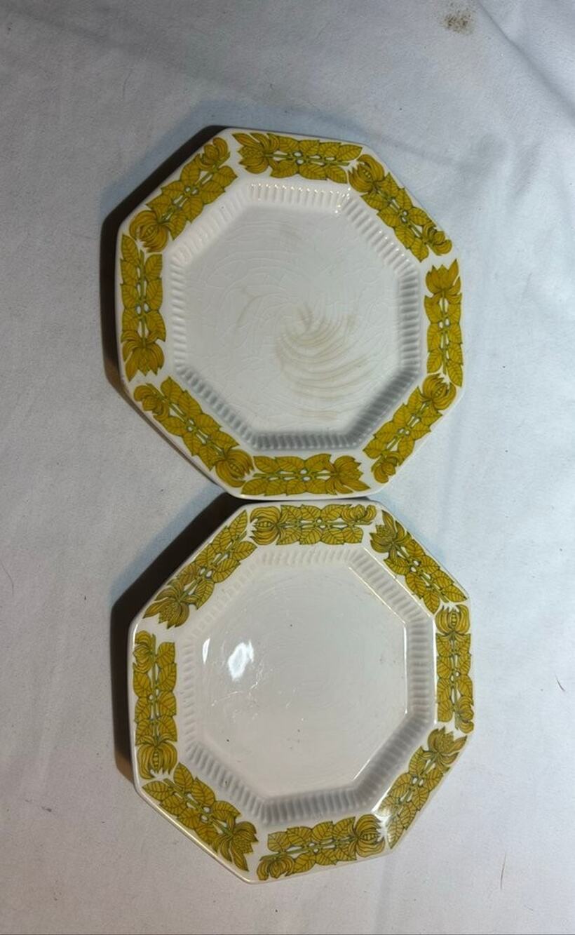 Vintage Independence Ironstone Bread Plates